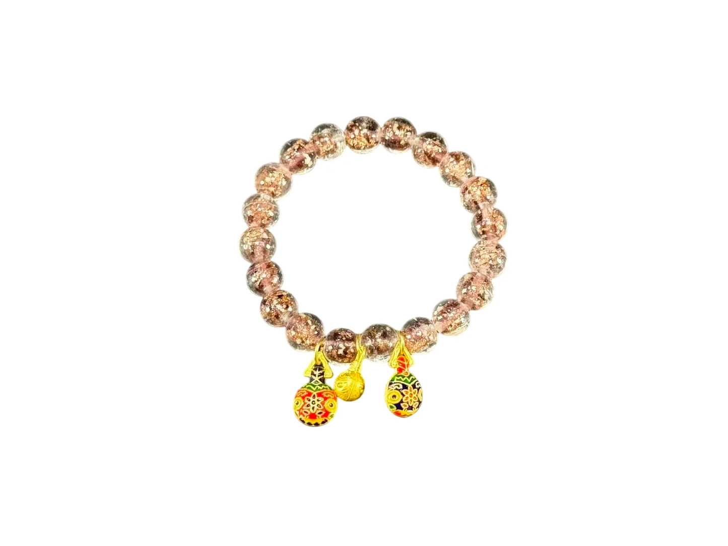 Glistening Lavender Bead Bracelet with Charms – AURA & LUCK